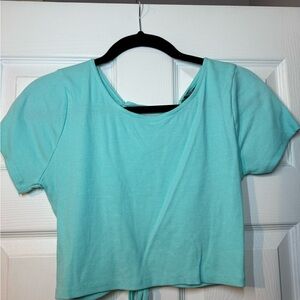Aqua Crop Top